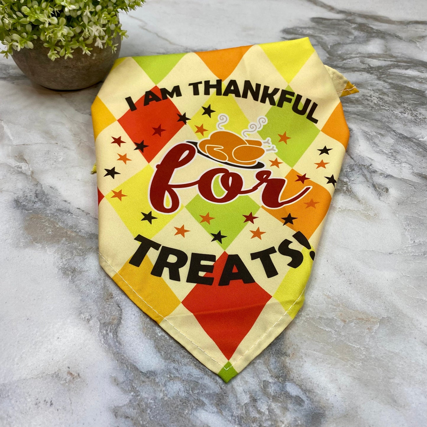 Dog Bandana - Fall - Thankful for Treats