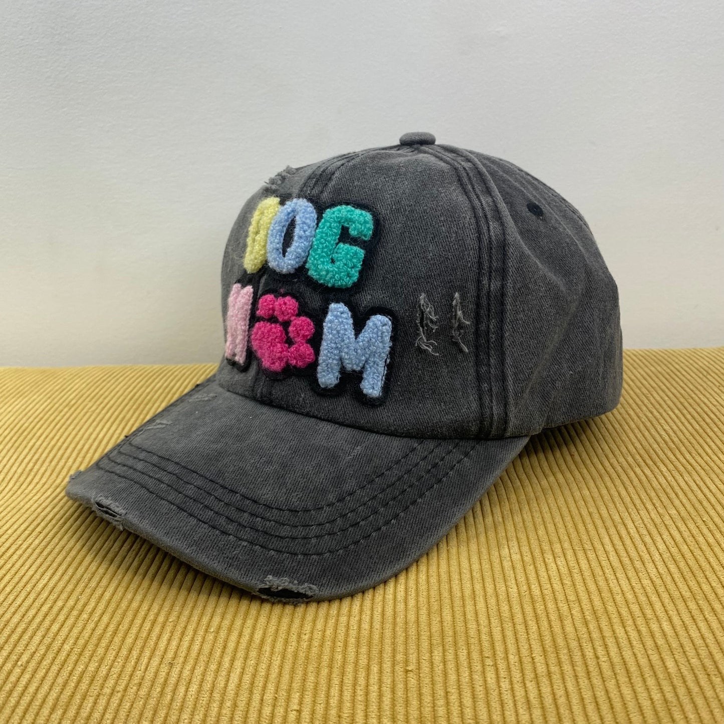 Hat - Dog Mom - Dark Charcoal/Black