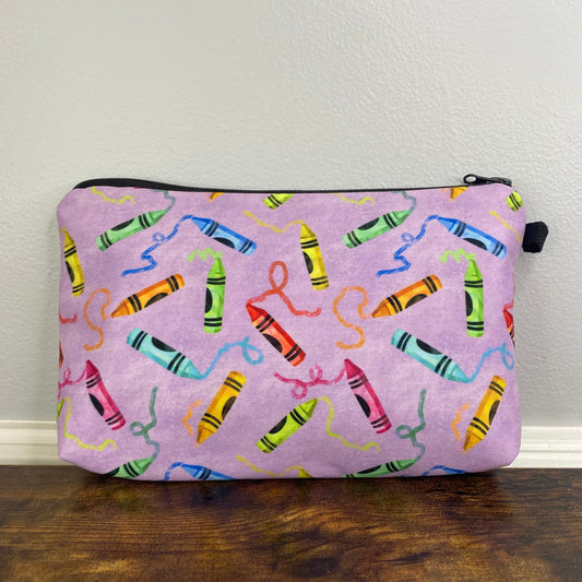 Crayons Purple - Water-Resistant Multi-Use Pouch