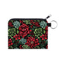 Floral Berries - Water-Resistant Mini Pouch w/ Keyring