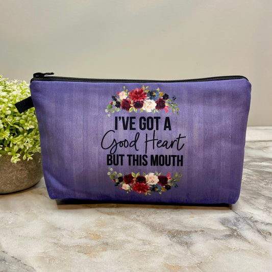 Good Heart This Mouth - Water-Resistant Multi-Use Pouch