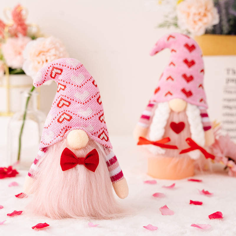 Gnome - Valentine #3 - Pink Heart Hat - PREORDER 12/12