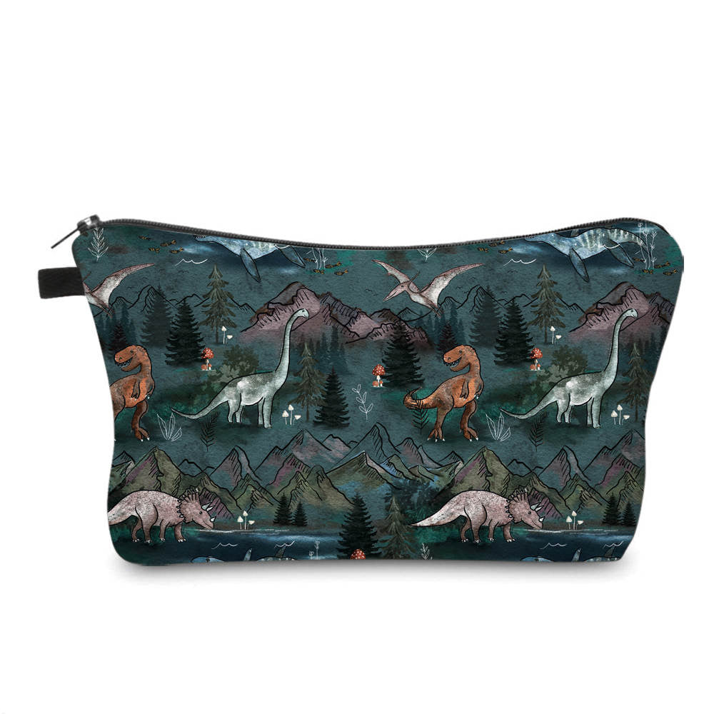 Dinosaur & Mountains - Water-Resistant Multi-Use Pouch