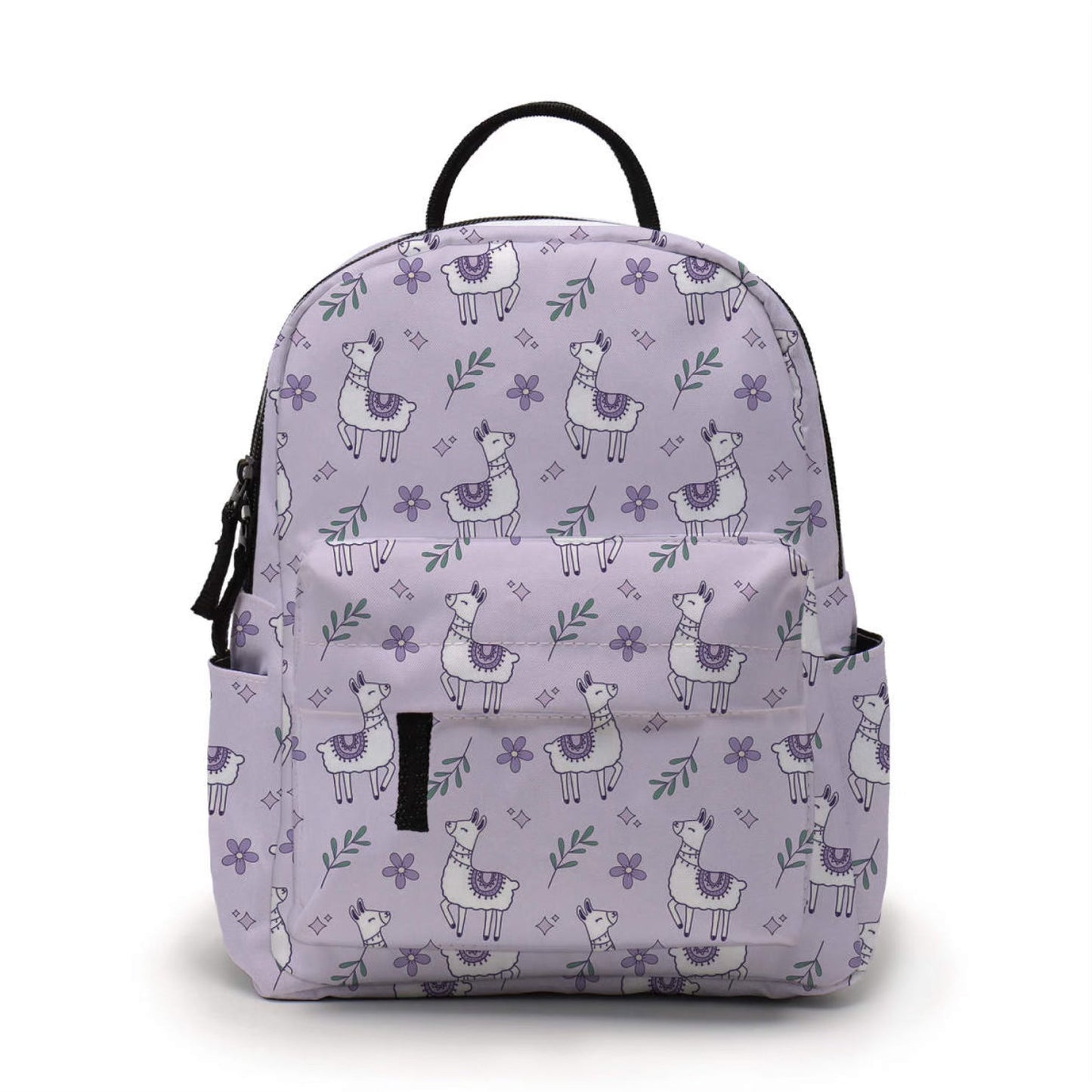 Purple Llamas - Water-Resistant Mini Backpack