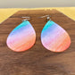 Dangle Earring - Acrylic - Blue Pink Orange