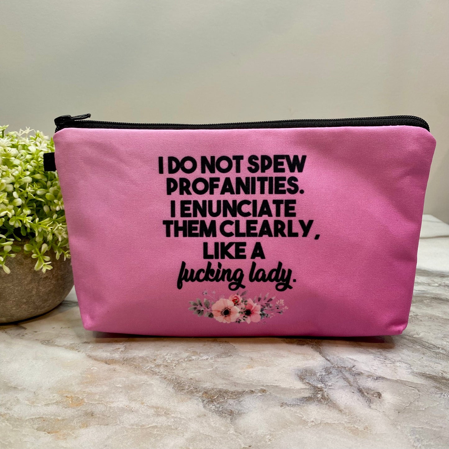 Spew Profanities - Water-Resistant Multi-Use Pouch