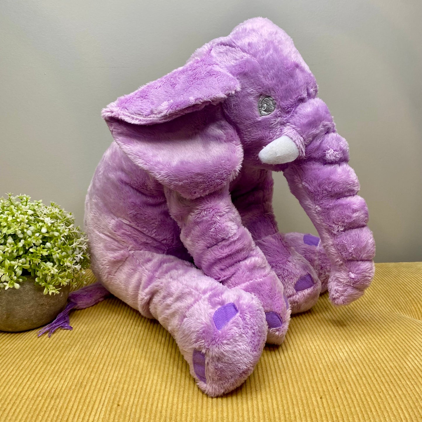 Plush Toy Elephant - Purple