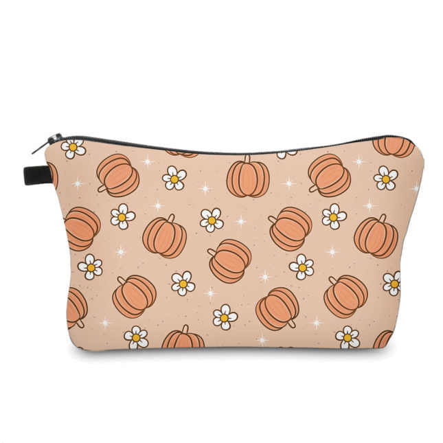 Pumpkin Daisy - Water-Resistant Multi-Use Pouch