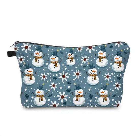 Christmas Floral Frosty - Water-Resistant Multi-Use Pouch