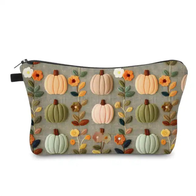 Felt Pumpkin - Water-Resistant Multi-Use Pouch