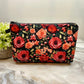 Embroidery Rose Floral - Water-Resistant Multi-Use Pouch