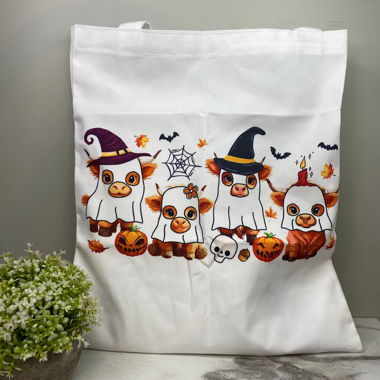 Tote Bag - Halloween - Cow Ghost