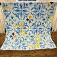 Blanket - Blue & Yellow Filagree Tile