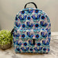 Blue Teal Butterfly - Water-Resistant Mini Backpack