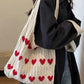 Heart Tote Bag - Knit Sweater