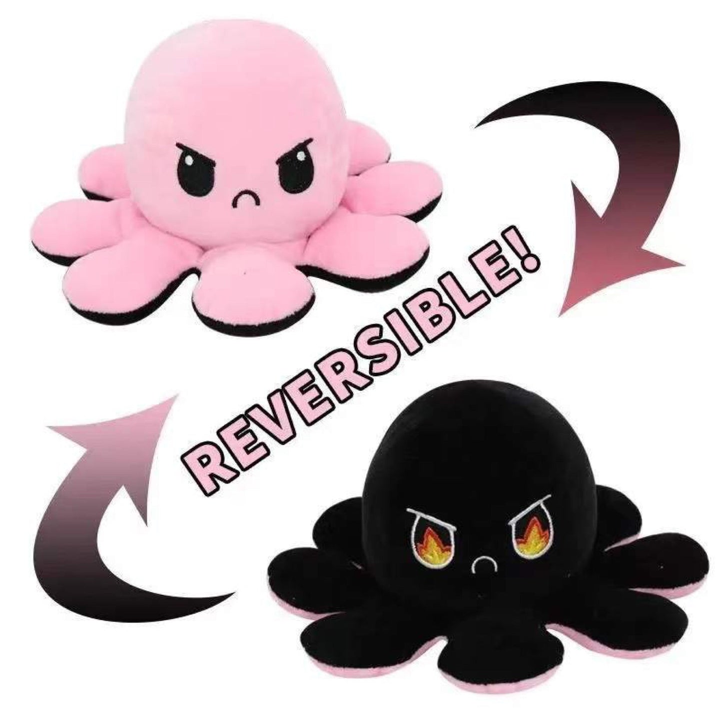 Moody Octopus Reversible Plush