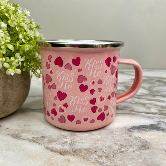 Mug - Valentine’s Day - Kiss Me Pink