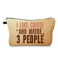 Coffee & Three People - Water-Resistant Multi-Use Pouch