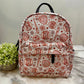 Baseball Floral - Water-Resistant Mini Backpack