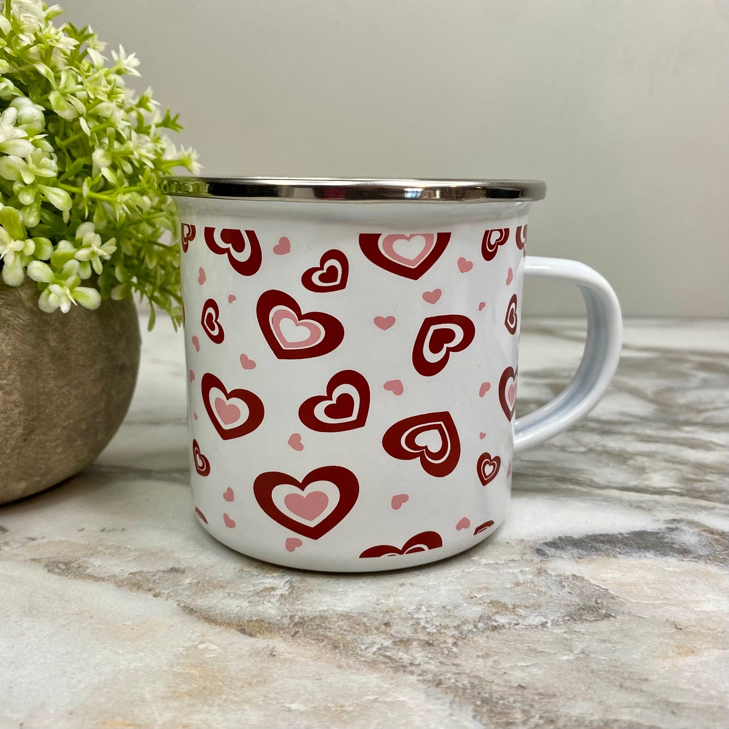 Mug - Valentine’s Day - Hearts on White