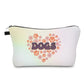 Heart Flower Paw Dogs - Water-Resistant Multi-Use Pouch