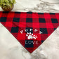 Dog Bandana - Plaid - Puppy Love