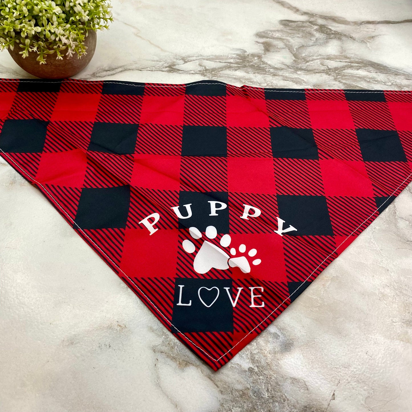 Dog Bandana - Plaid - Puppy Love