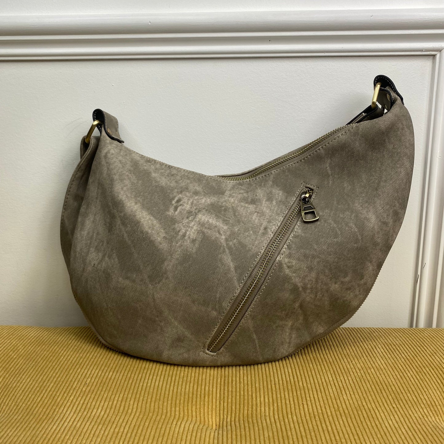 Olivia Hobo Bag - Denim Suede - PREORDER 5/12-5/14