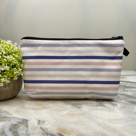 Lavender Stripe - Water-Resistant Multi-Use Pouch