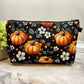 Pumpkin Black & White - Water-Resistant Multi-Use Pouch