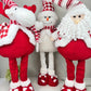 Telescopic Standing Christmas Decor - Red & White