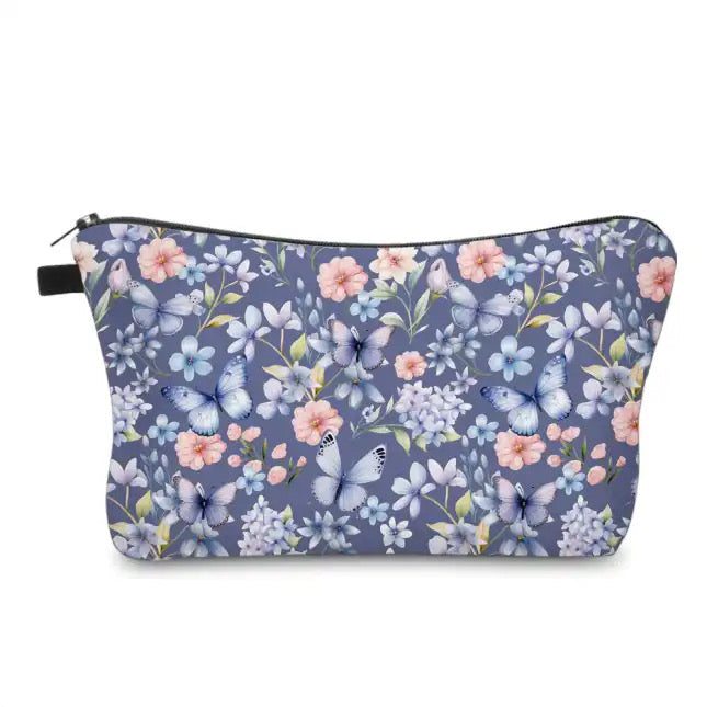 Periwinkle Butterfly - Water-Resistant Multi-Use Pouch