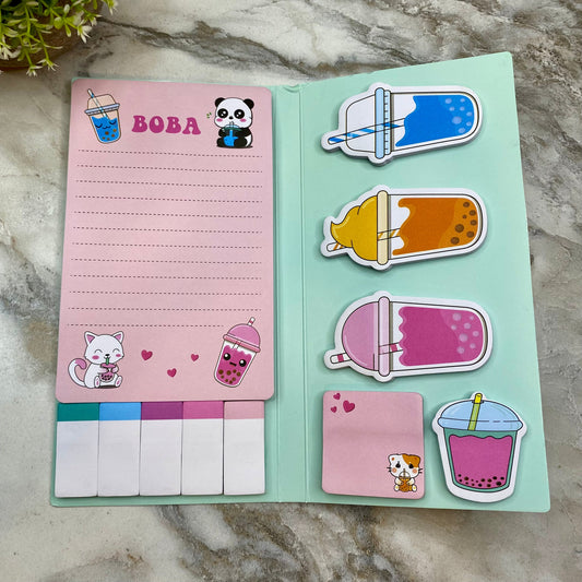 Sticky Note Booklet Set - Boba