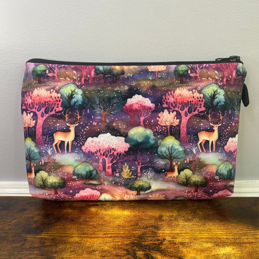 Purple Rainbow Deer Forest - Water-Resistant Multi-Use Pouch