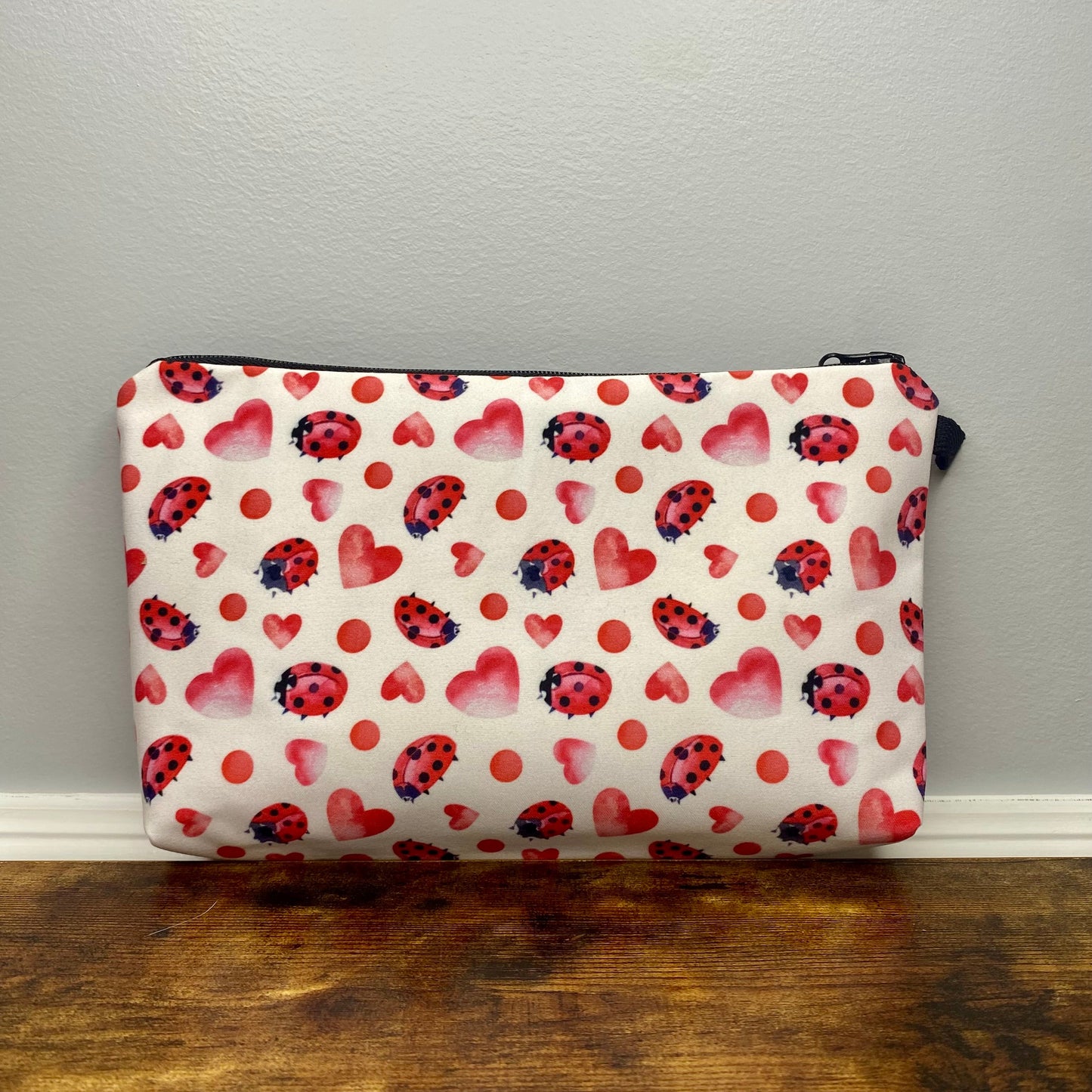 Heart Ladybug - Water-Resistant Multi-Use Pouch