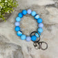 Silicone Bracelet Keychain - Ocean