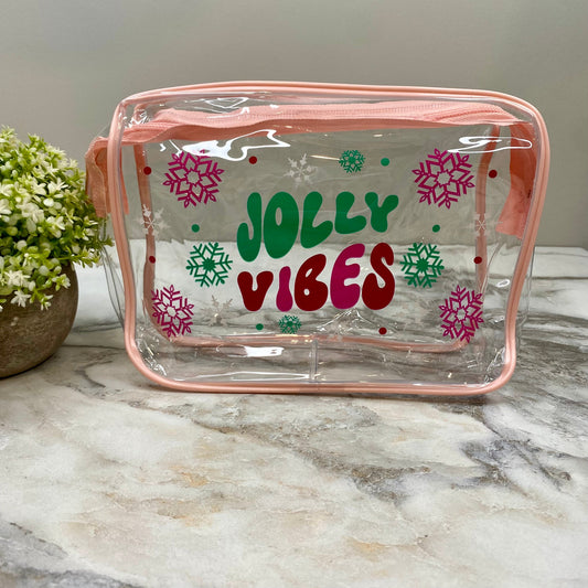 Clear Pouch - Christmas - Jolly Vibes