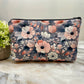 Grey Pink Floral - Water-Resistant Multi-Use Pouch