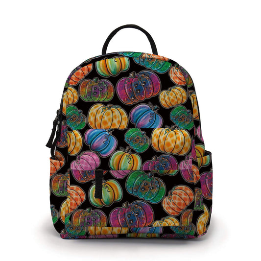 Pumpkin Rainbow - Water-Resistant Mini Backpack
