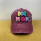 Hat - Dog Mom - Burgundy