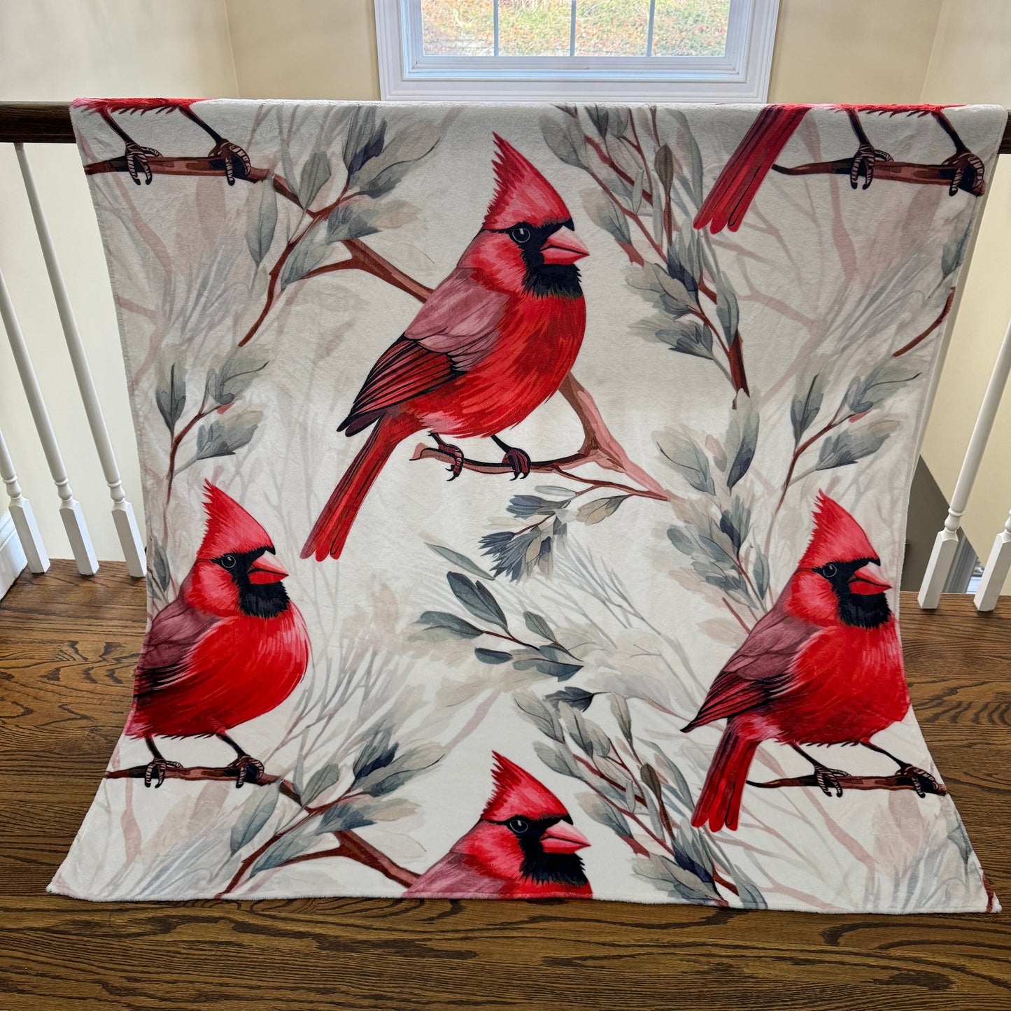 Blanket - Christmas - Red Cardinal - PREORDER 10/8-10/11