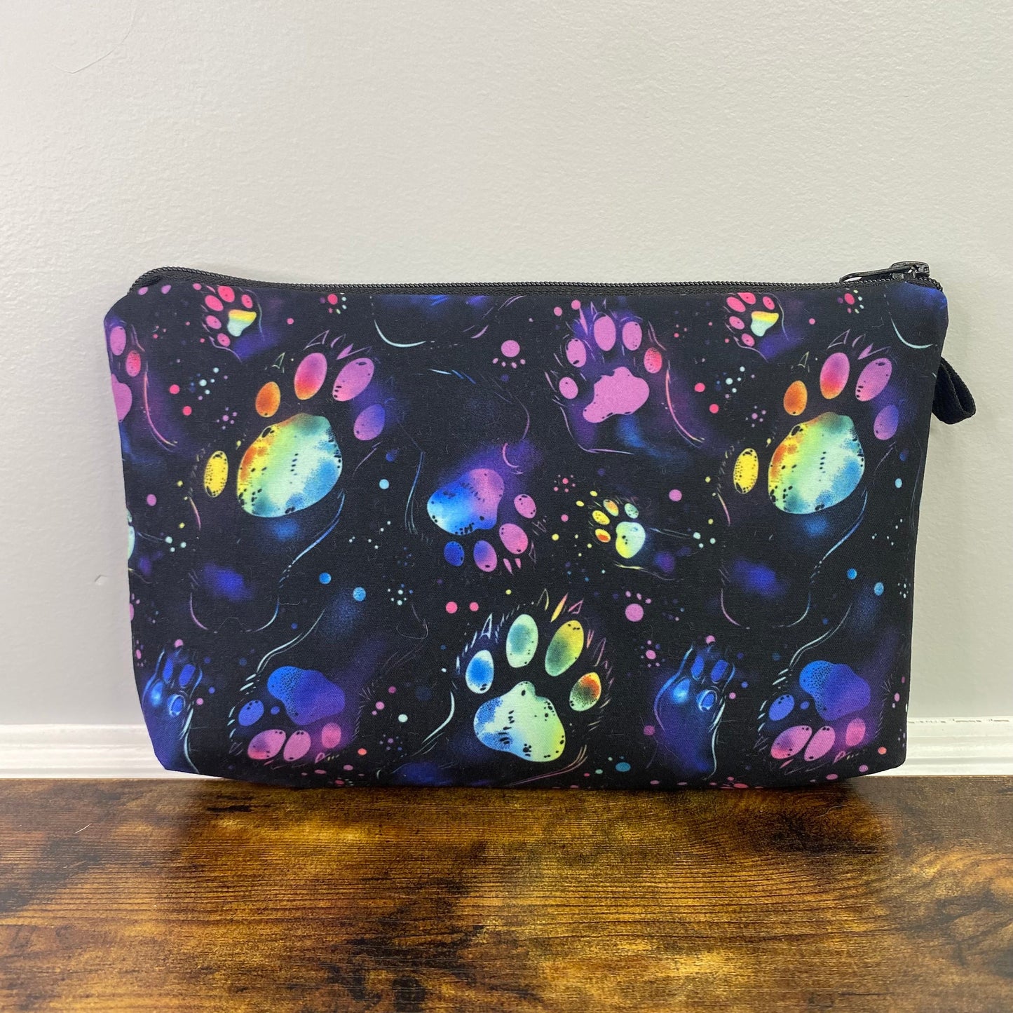 Neon Paw Rainbow - Water-Resistant Multi-Use Pouch