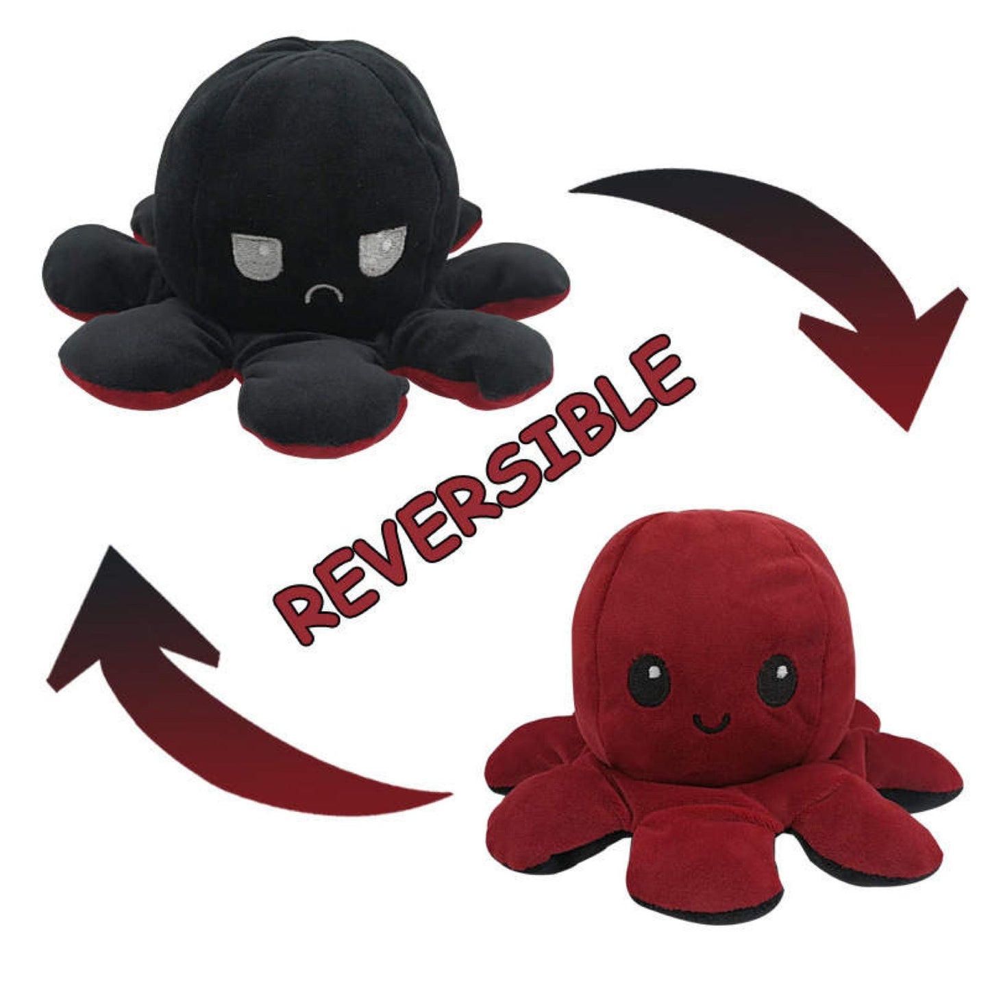 Moody Octopus Reversible Plush