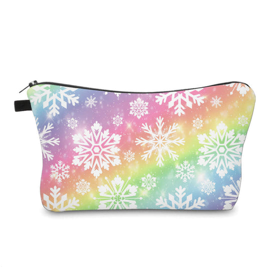 Rainbow Snowflakes - Water-Resistant Multi-Use Pouch