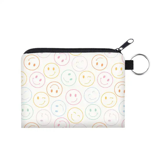 Happy - Water-Resistant Mini Pouch w/ Keyring