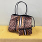 Neoprene Tote - Gold Animal Stripe