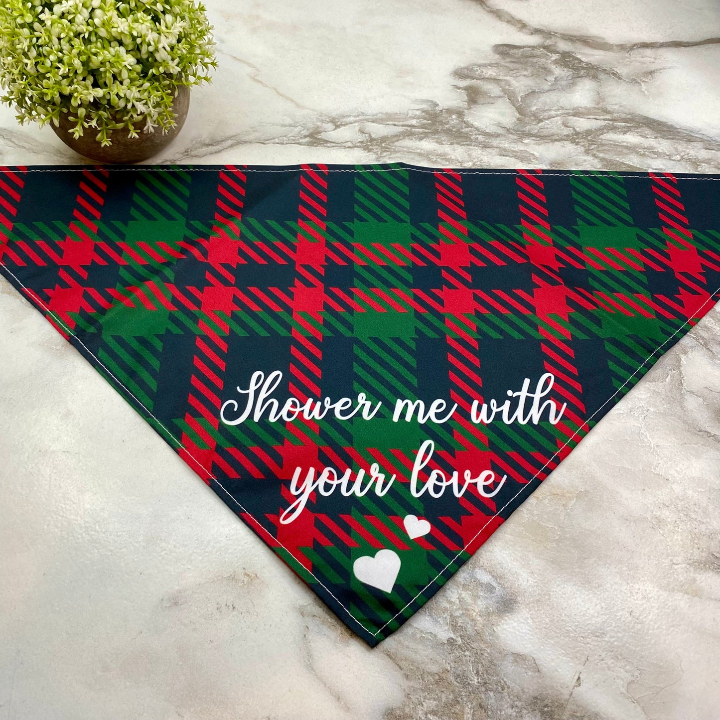 Dog Bandana - Plaid - Shower Me With Love