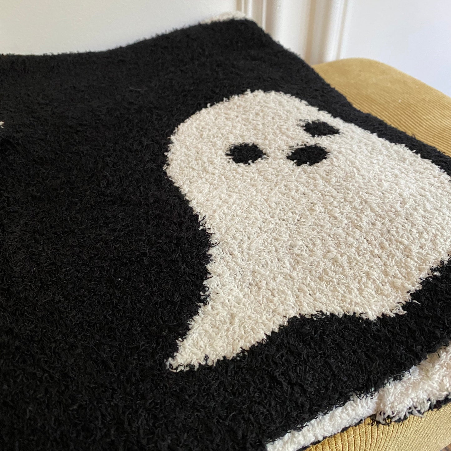 Blanket - Soft Dreams - Double Sided Ghost Black & White