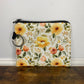 Creamsicle Floral - Water-Resistant Mini Pouch w/ Keyring