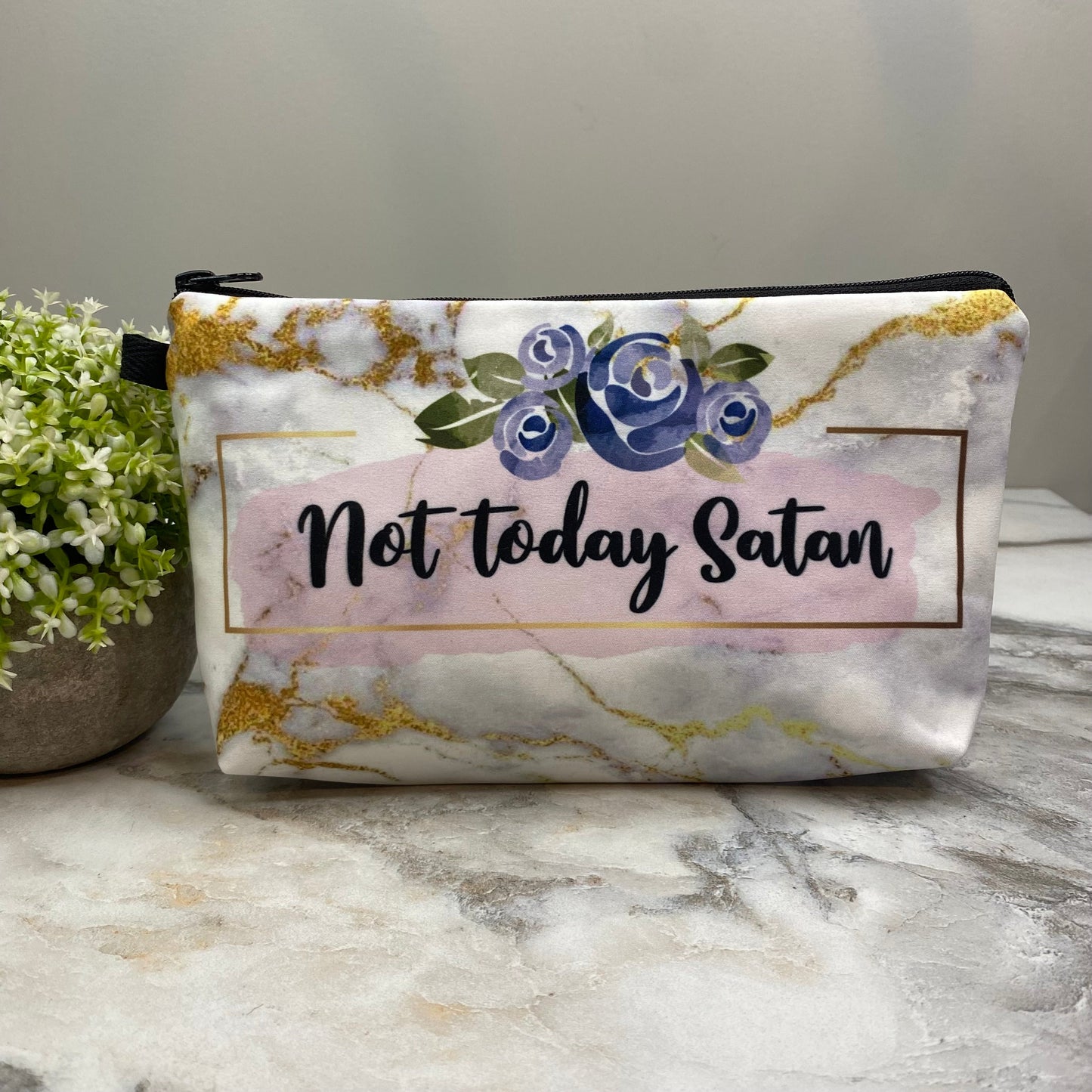 Not Today Satan - Water-Resistant Multi-Use Pouch